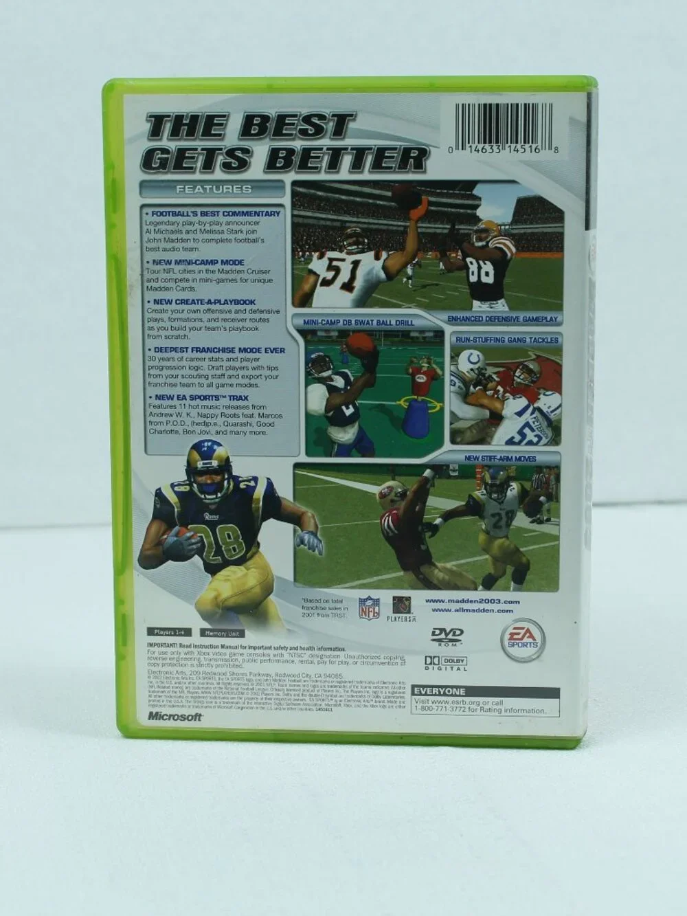 Madden NFL 2003 (Microsoft Xbox, 2002) CIB - Complete w/ Manual Clean